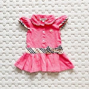 Pink Burberry Baby Dress. Size Small. Fits 6-12 months.